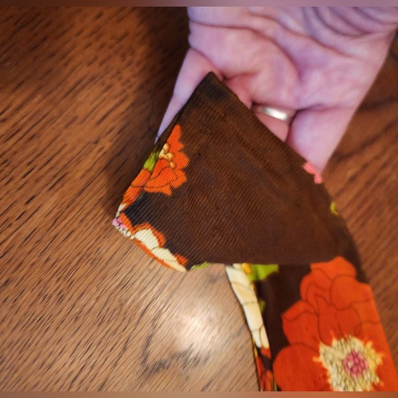 Vintage 60’s-70’s retro mod flower belted maxi dress - Picture 10 of 14